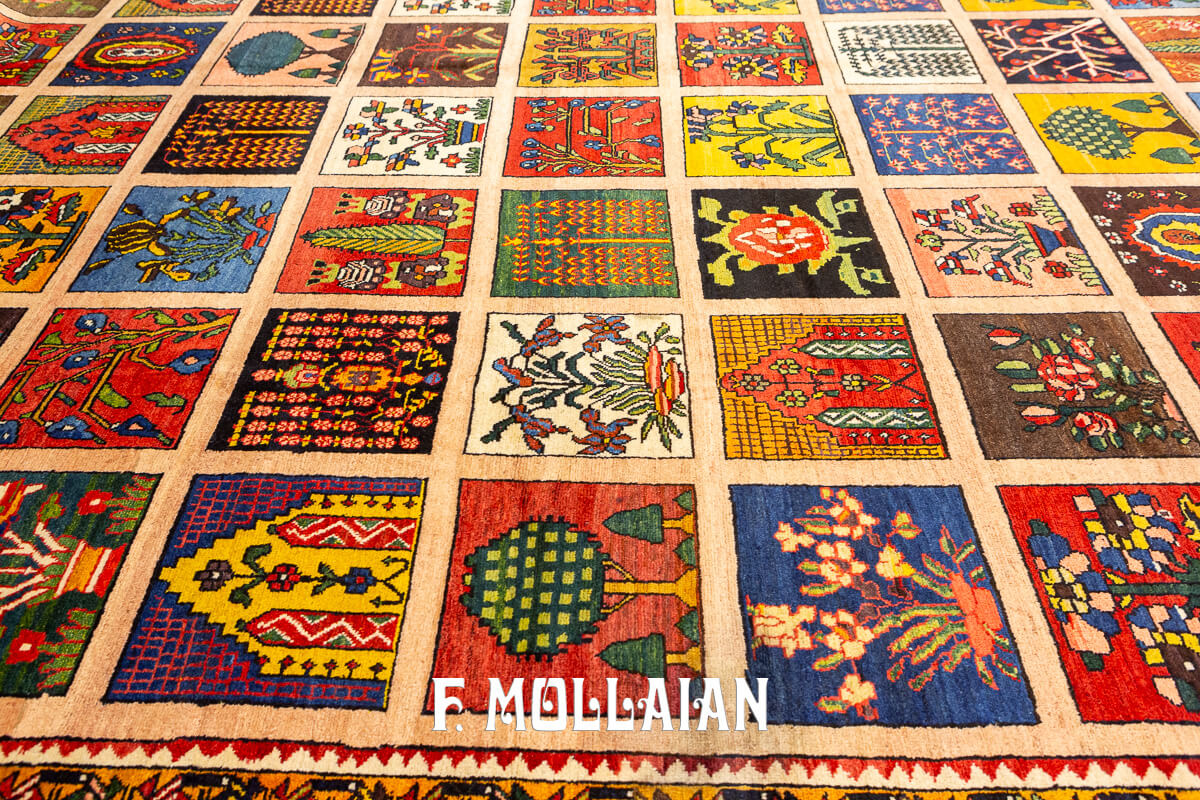 Bakhtiari Rug Very Large Garden Design n°:818996